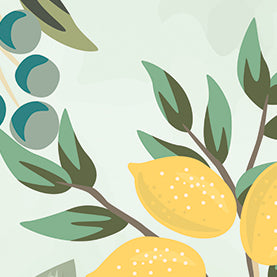 Origin Murals Lemon Tree Forest Forest Green 300cm X 240cm