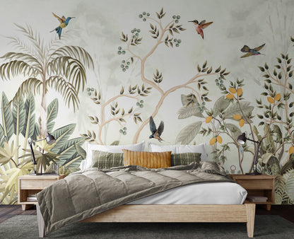 Origin Murals Lemon Tree Forest Natural Sage 350cm X 280cm