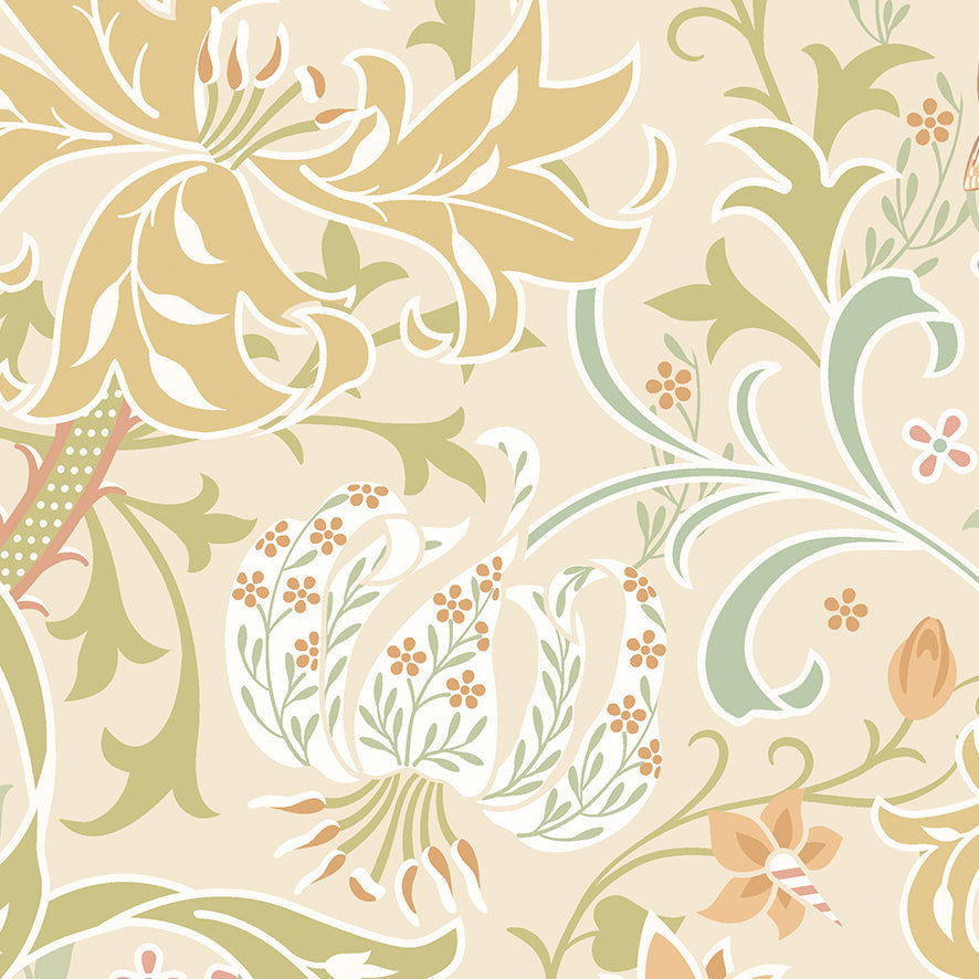 Origin Murals Trailing Lily Buttercup 300cm X 240cm