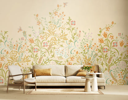 Origin Murals Trailing Lily Buttercup 300cm X 240cm