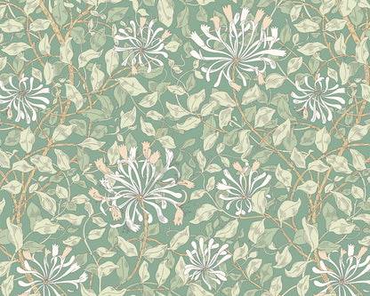 Origin Murals Honeysuckle Soft Jade 350cm X 280cm