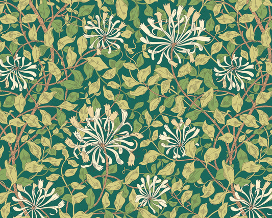 Origin Murals Honeysuckle Forest Green 300cm X 240cm