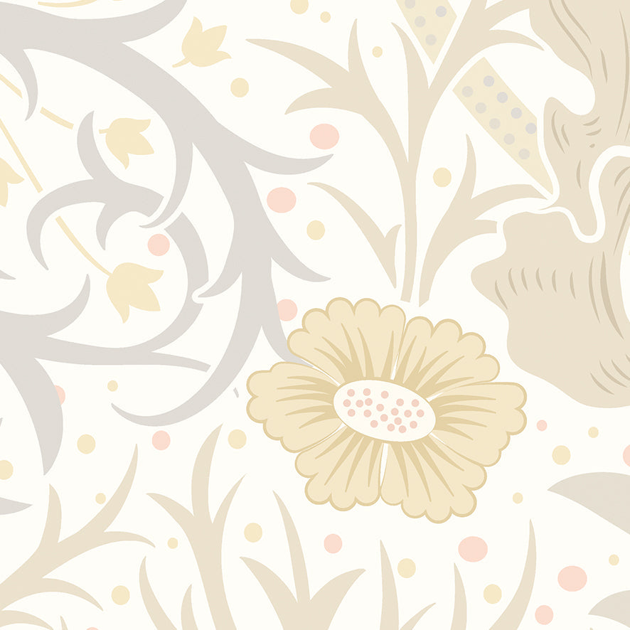 Origin Murals Trailing Seaweed Garden Chalk And Stone 300cm X 240cm