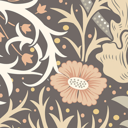 Origin Murals Trailing Seaweed Garden Charcoal 350cm X 280cm