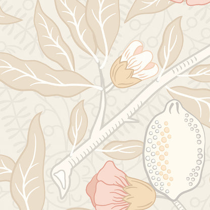 Origin Murals Fruit And Foliage Soft Linen 350cm X 280cm - Hot Tub Shop