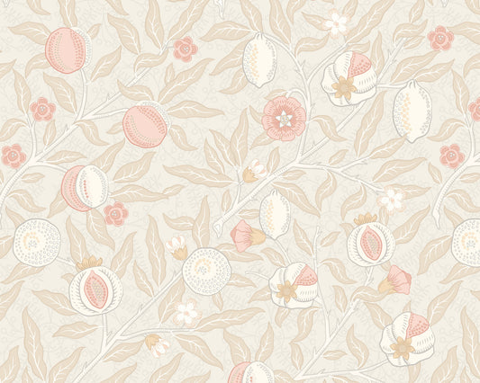 Origin Murals Fruit And Foliage Soft Linen 350cm X 280cm - Hot Tub Shop