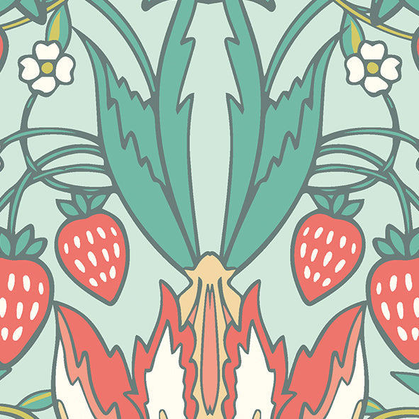 Origin Murals Birds Fruit And Foliage Duck Egg 350cm X 280cm