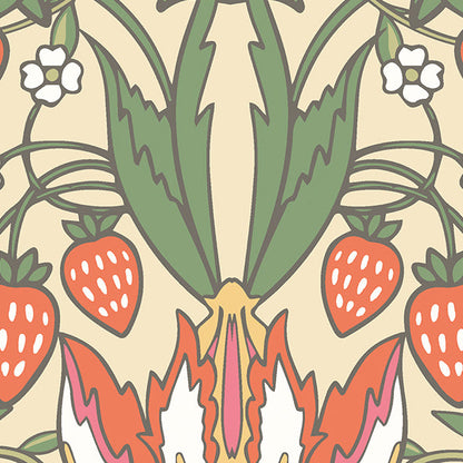 Origin Murals Birds Fruit And Foliage Gold And Olive 300cm X 240cm