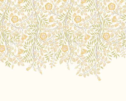 Origin Murals Cascading Rosehip Gold And Olive 300cm X 240cm - Hot Tub Shop