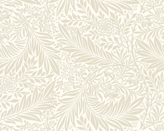 Origin Murals Trailing Ferns Stone And Linen 350cm X 280cm - Hot Tub Shop