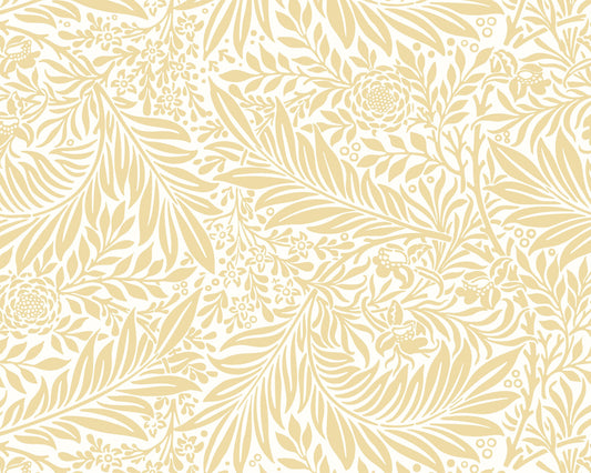 Origin Murals Trailing Ferns Soft Gold 350cm X 280cm - Hot Tub Shop