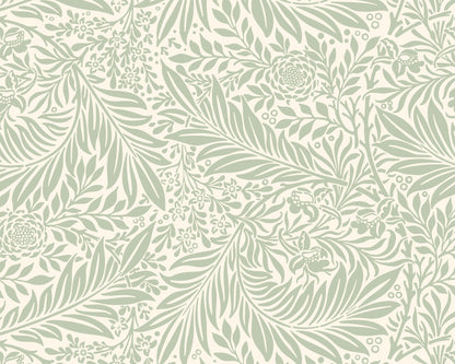 Origin Murals Trailing Ferns Sage Green 350cm X 280cm
