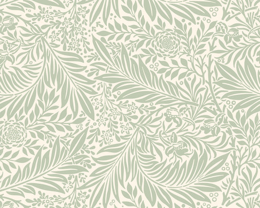 Origin Murals Trailing Ferns Sage Green 350cm X 280cm