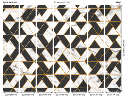 Origin Murals Marbled Textured Geometric White 350cm X 280cm
