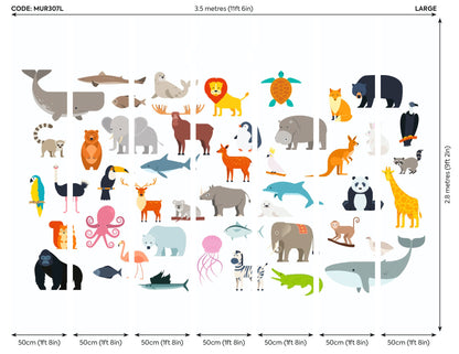 Origin Murals Animal Collection Multi 350cm X 280cm