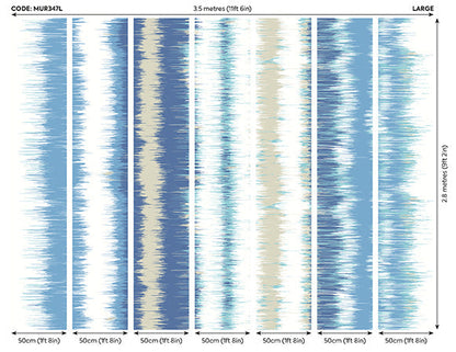 Origin Murals Linear Stripe Navy Blue 350cm X 280cm