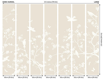 Origin Murals Blossom Trail Natural Stone 350cm X 280cm