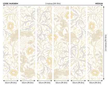 Origin Murals Trailing Seaweed Garden Chalk And Stone 300cm X 240cm