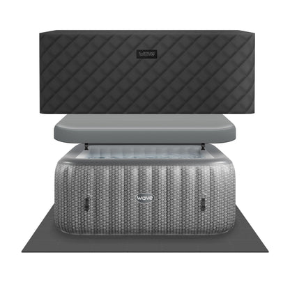 Pacific | 4/6-Person Inflatable Hot Tub | Integrated Heater | UKCA