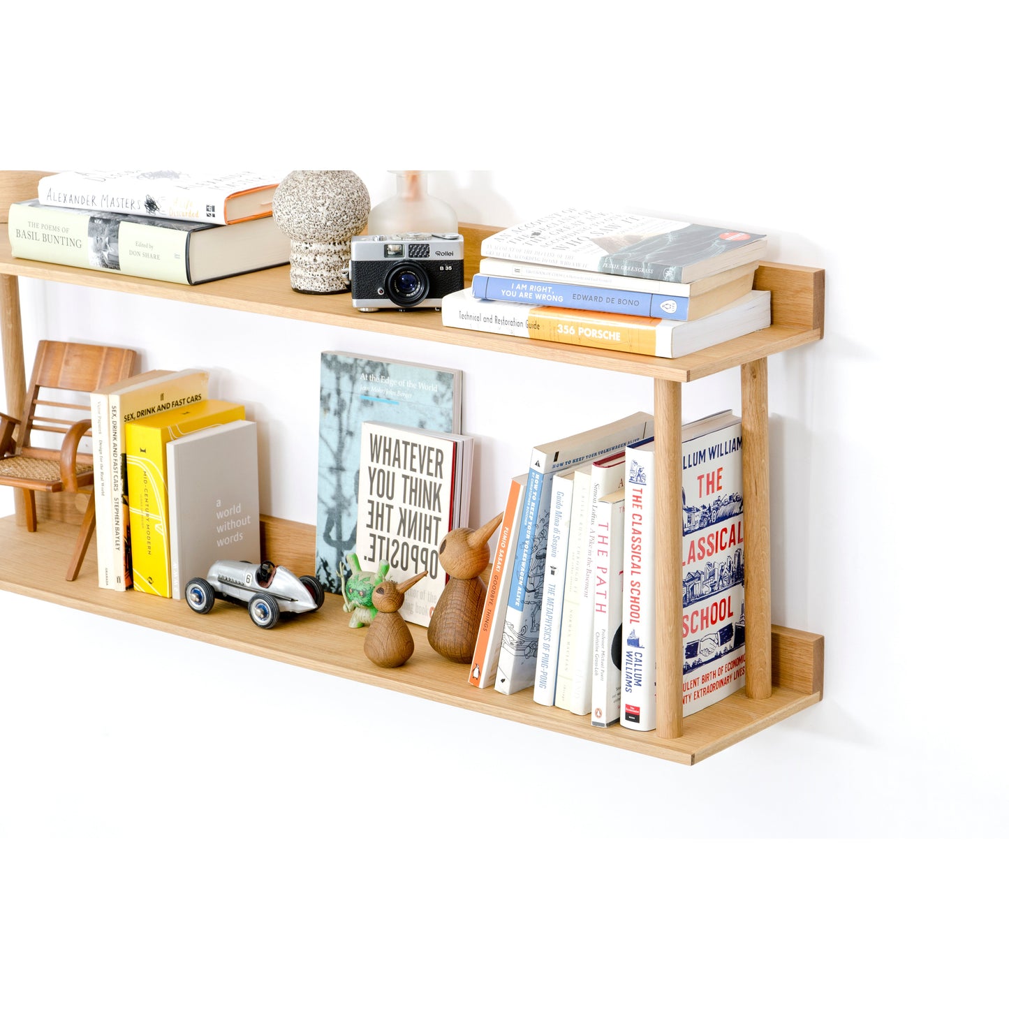 Wireworks Wall Shelf Platform 2 Oak