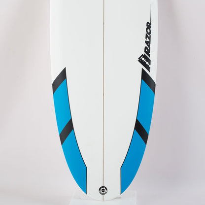9ft Razor Round Tail Longboard Surfboard Package - Includes Bag, Leash, Fins, Wax - Hot Tub Shop