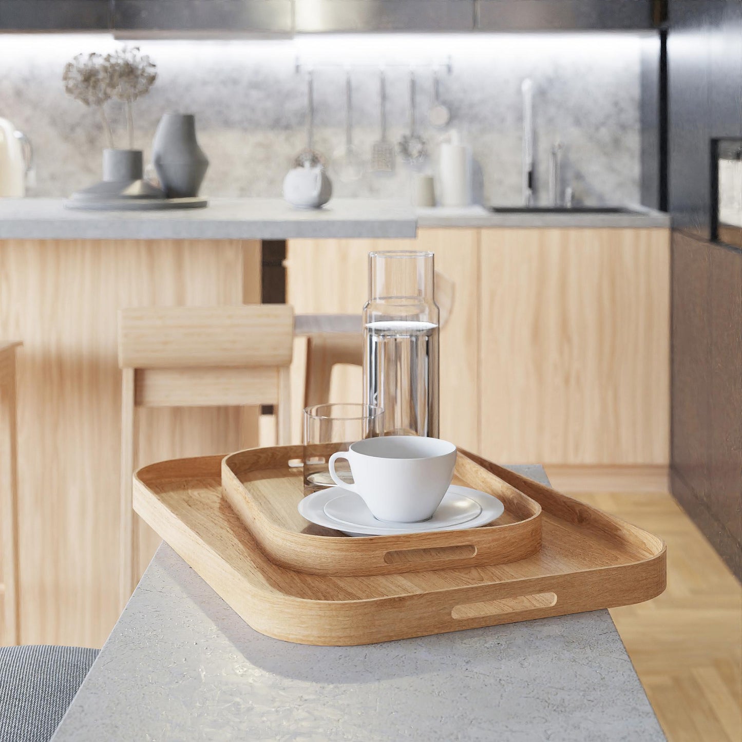 Wireworks Bellhop Tray 402 Oak