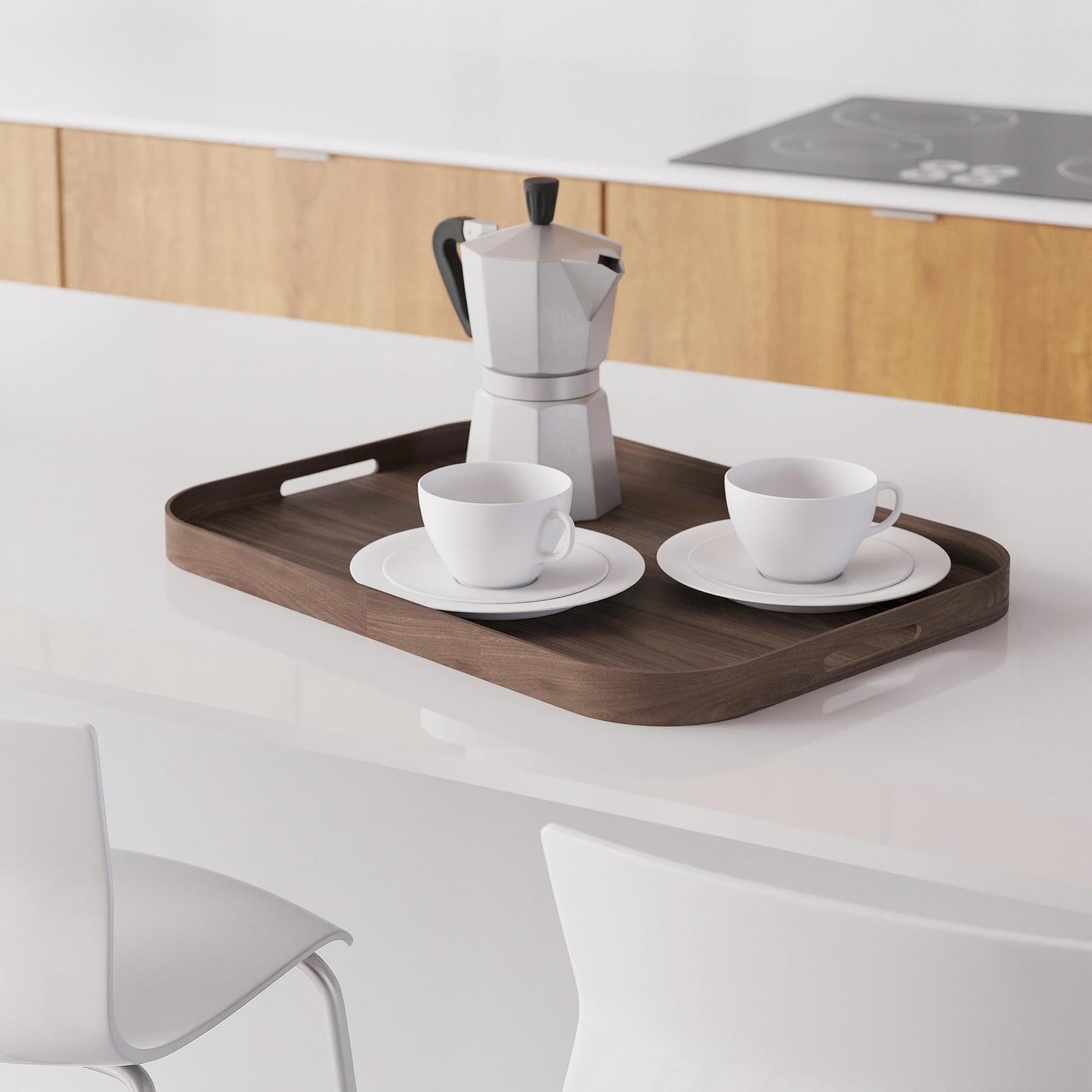 Wireworks Bellhop Tray 558 Walnut