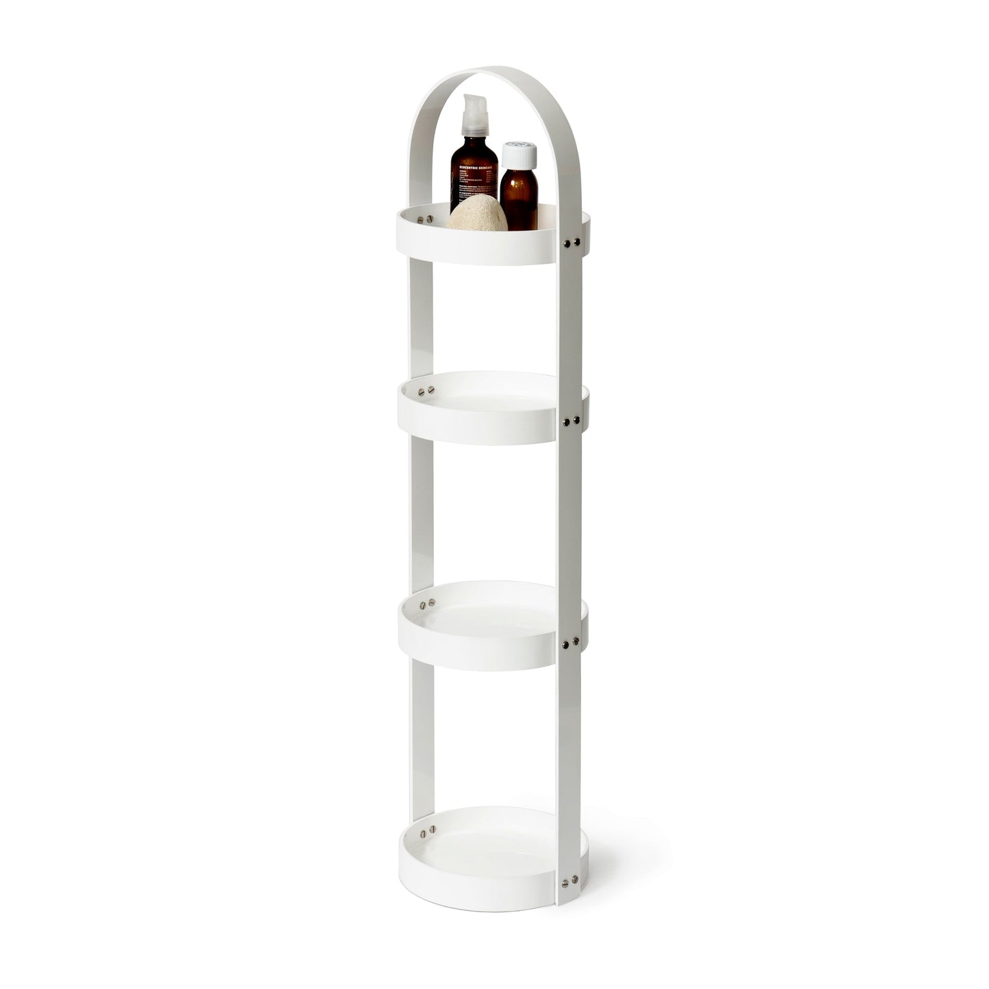 Wireworks Round Caddy 4 Tray White