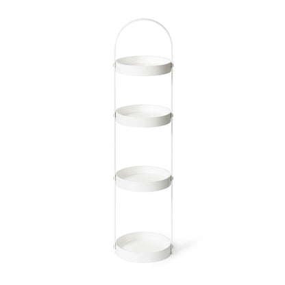 Wireworks Round Caddy 4 Tray White