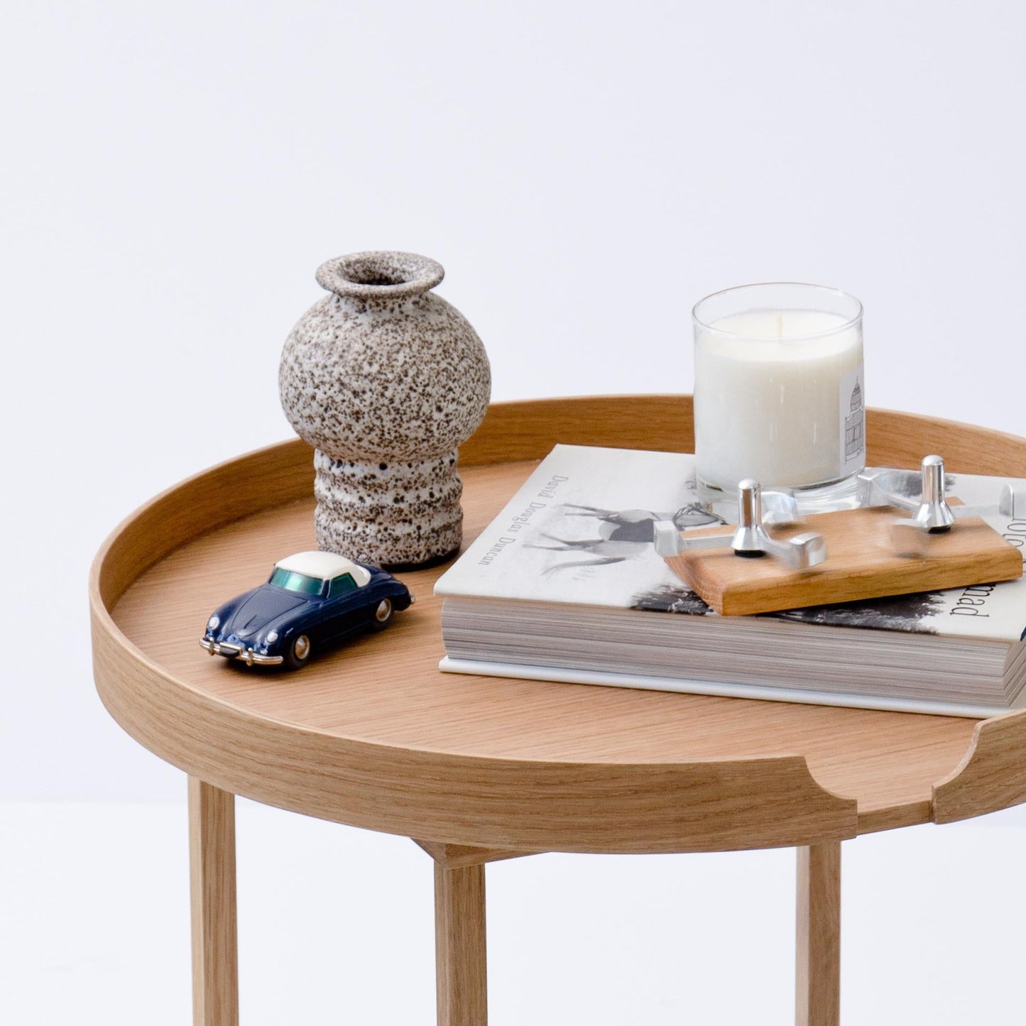 Wireworks Side Table Damien Oak