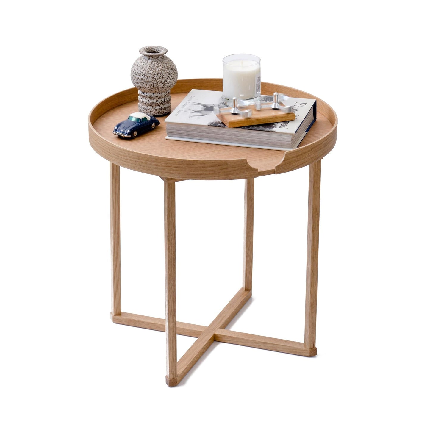 Wireworks Side Table Damien Oak