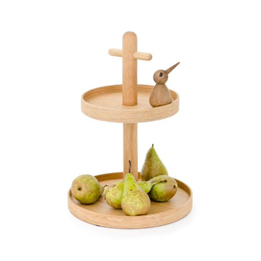 Wireworks Two Tier Fruit Stand Oak