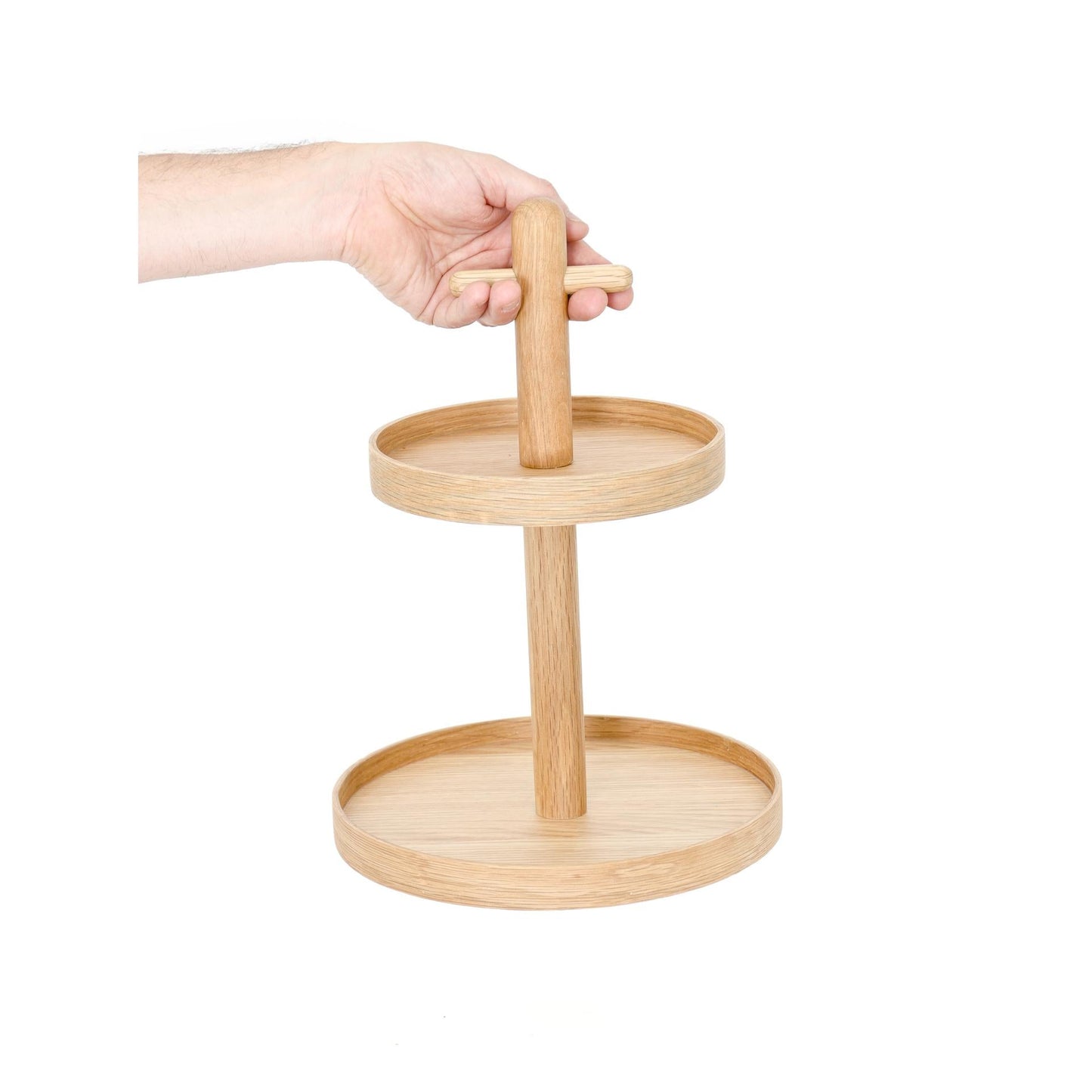 Wireworks Two Tier Fruit Stand Oak