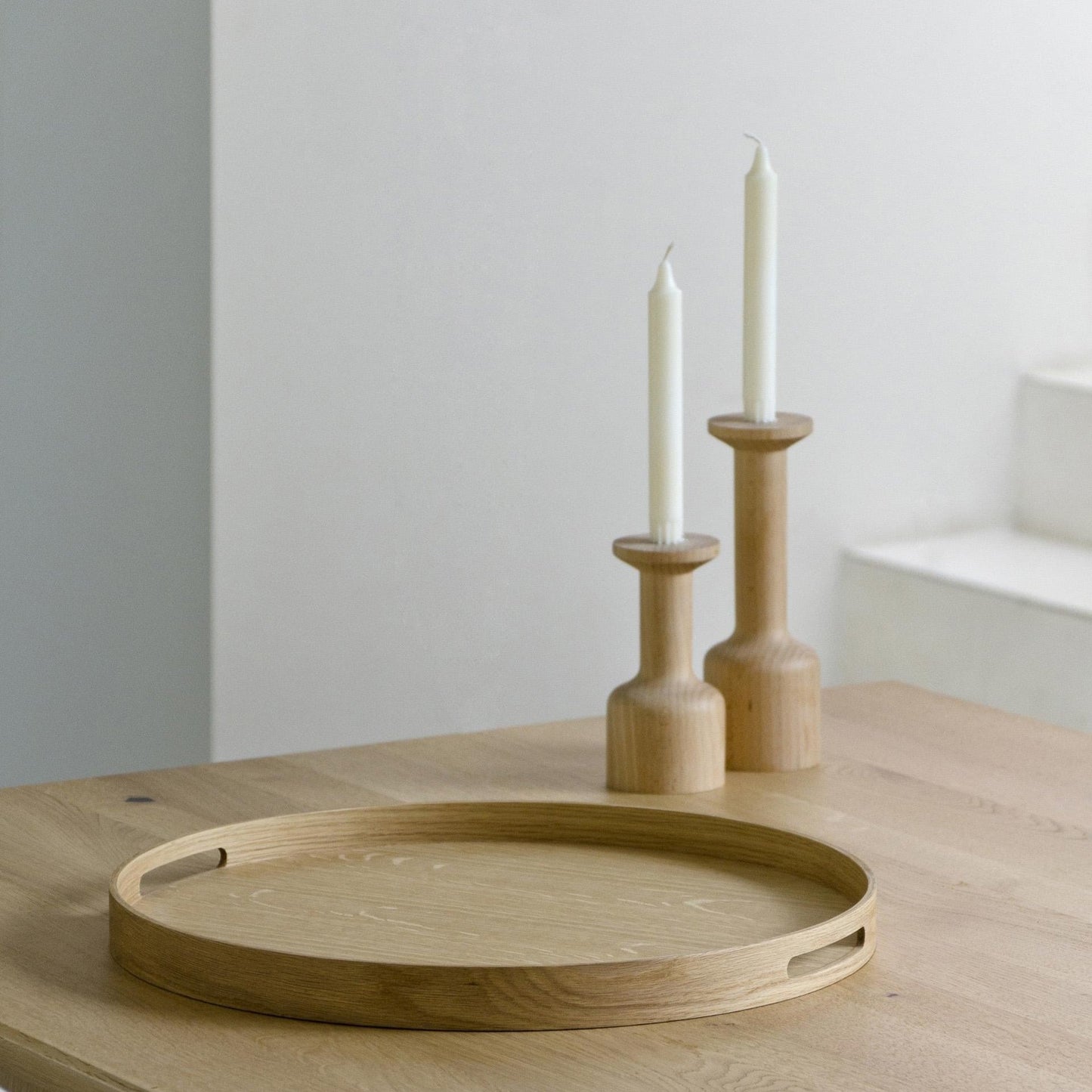 Wireworks Busboy Tray 450 Oak