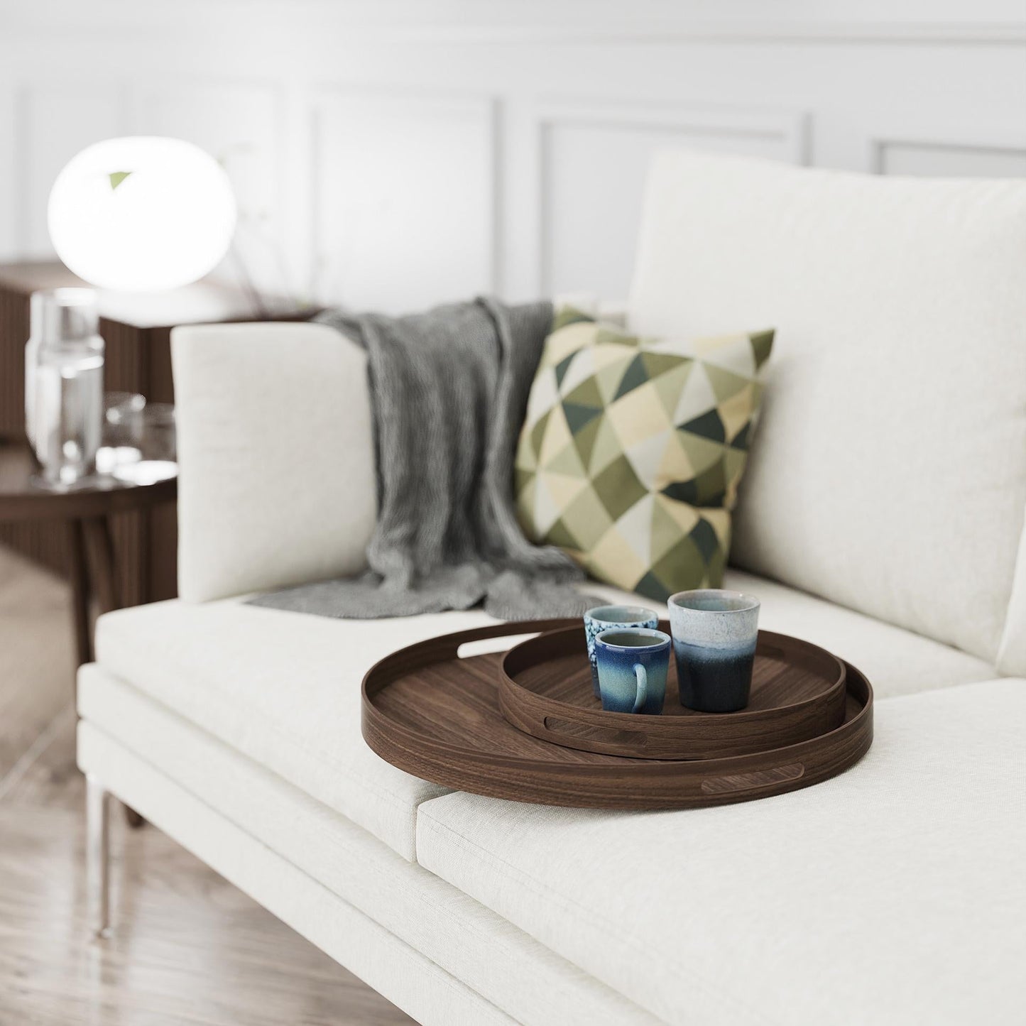 Wireworks Busboy Tray 308 Walnut