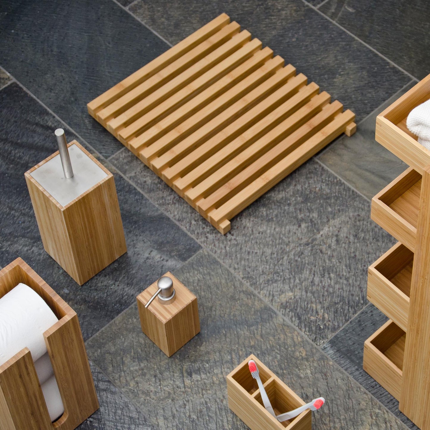 Wireworks Shower Mat Bamboo