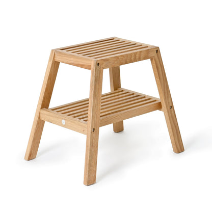 Wireworks Slatted Stool Oak