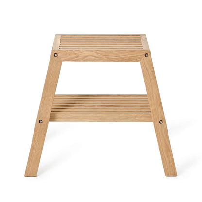 Wireworks Slatted Stool Oak