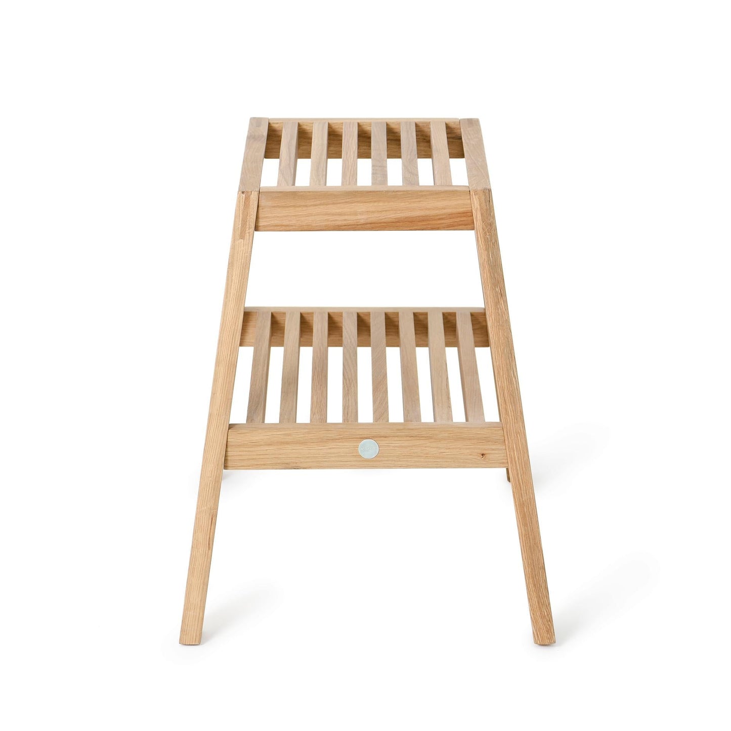 Wireworks Slatted Stool Oak