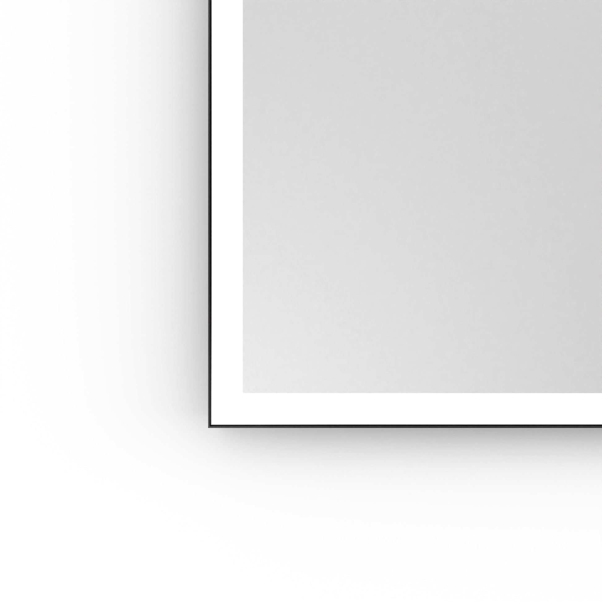 Origins Living Tate Light Rectangular Mirror 60x80cm Matt Black - Hot Tub Shop