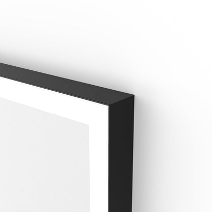 Origins Living Tate Light Rectangular Mirror 50x100cm Matt Black