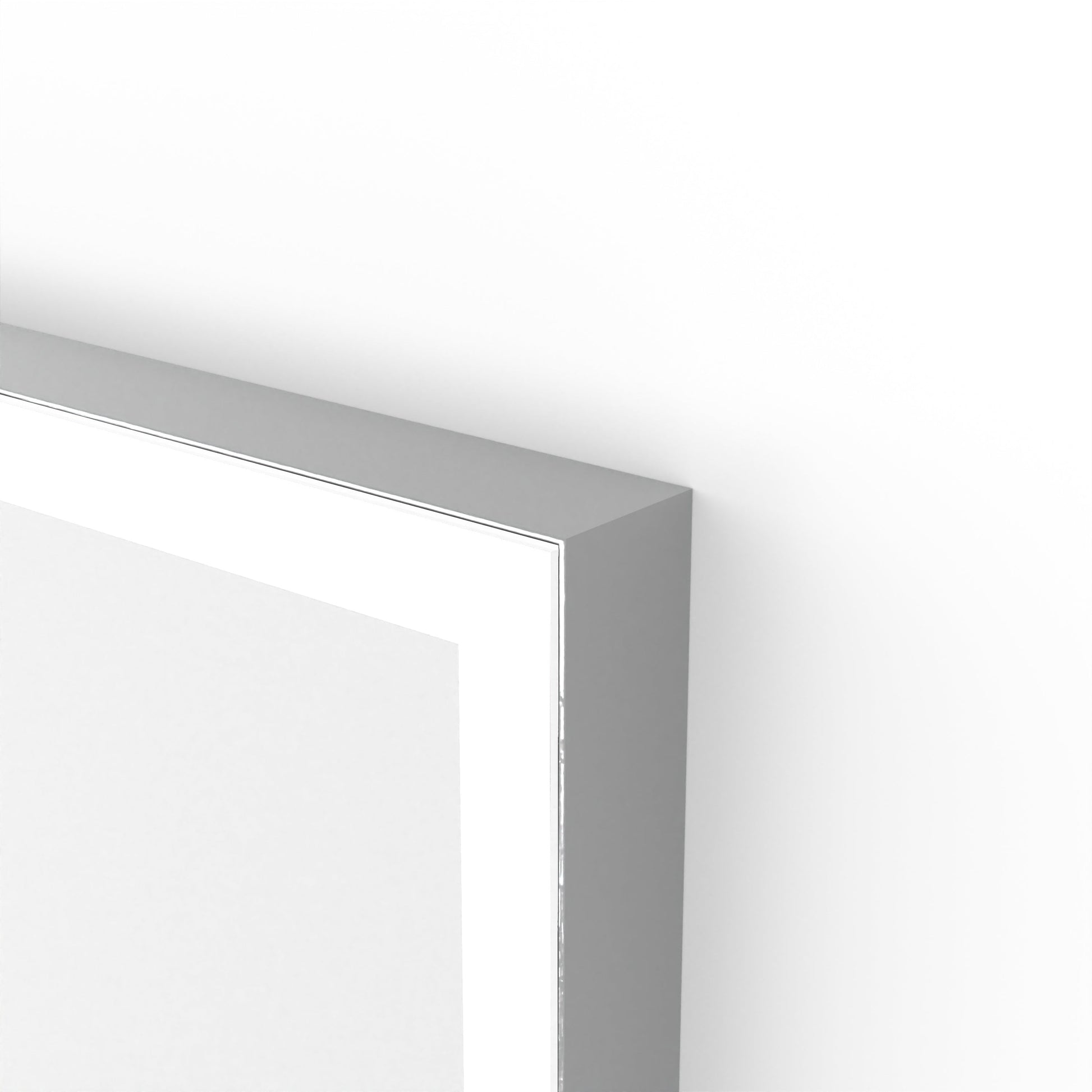 Origins Living Tate Light Rectangular Mirror 40x80cm Polished Aluminium - Hot Tub Shop