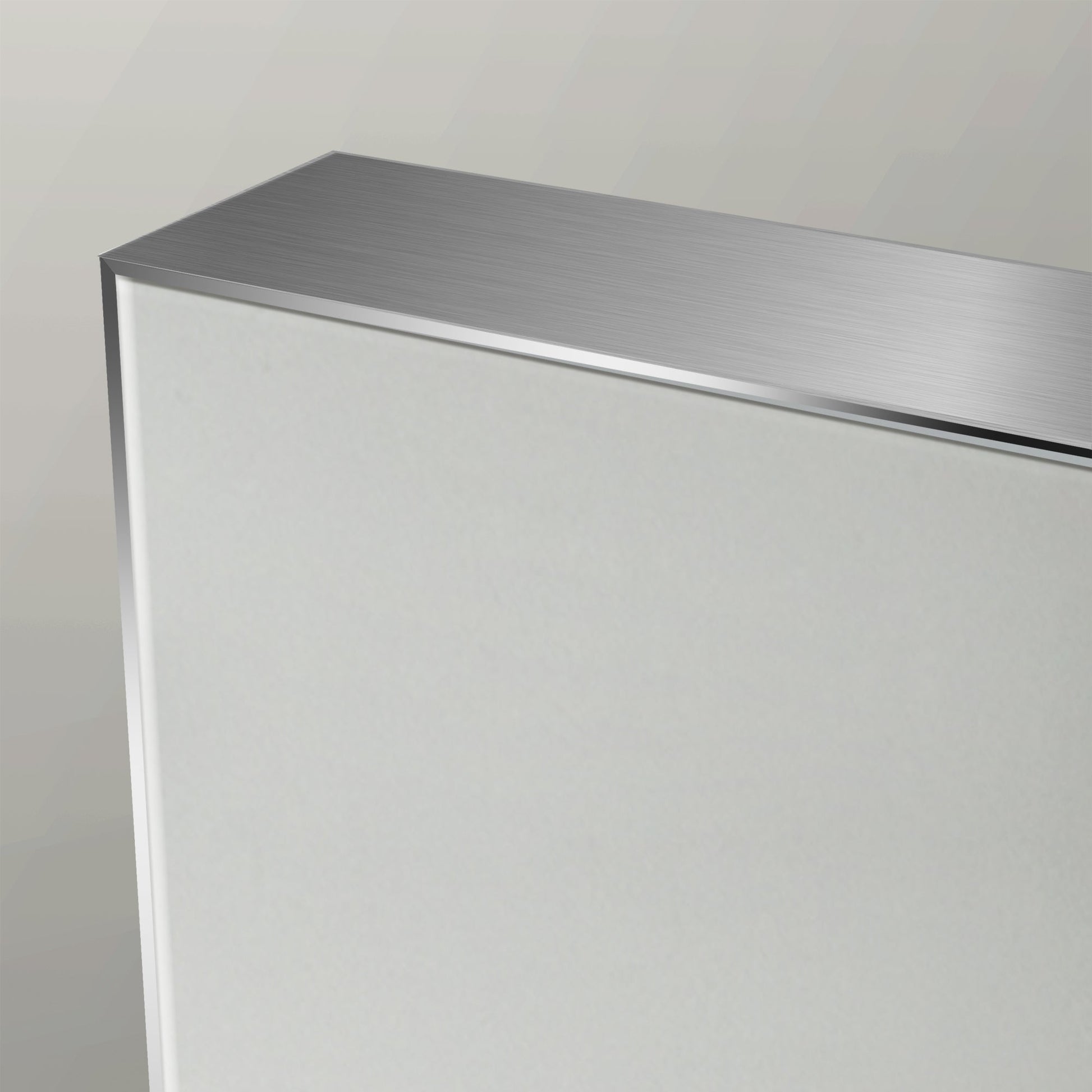 Origins Living Tate Rectangular Mirror 70x90cm Polished Aluminium - Hot Tub Shop