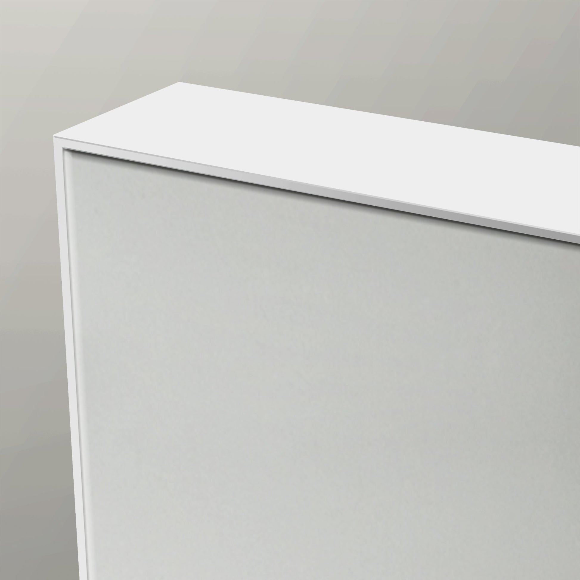 Origins Living Tate Rectangular Mirror 70x90cm Matt White - Hot Tub Shop