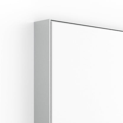 Origins Living Tate Rectangular Mirror 140x70cm Polished Aluminium