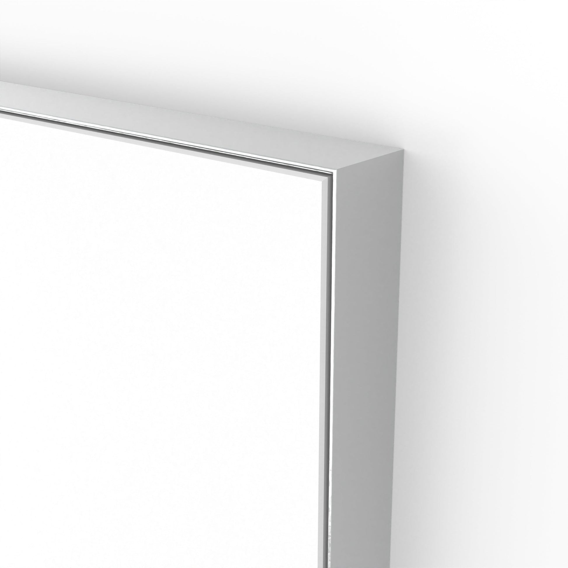 Origins Living Tate Rectangular Mirror 60x80cm Polished Aluminium - Hot Tub Shop