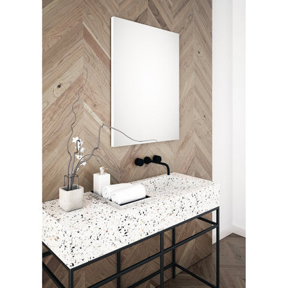 Origins Living Tate Rectangular Mirror 120x70cm Matt White - Hot Tub Shop