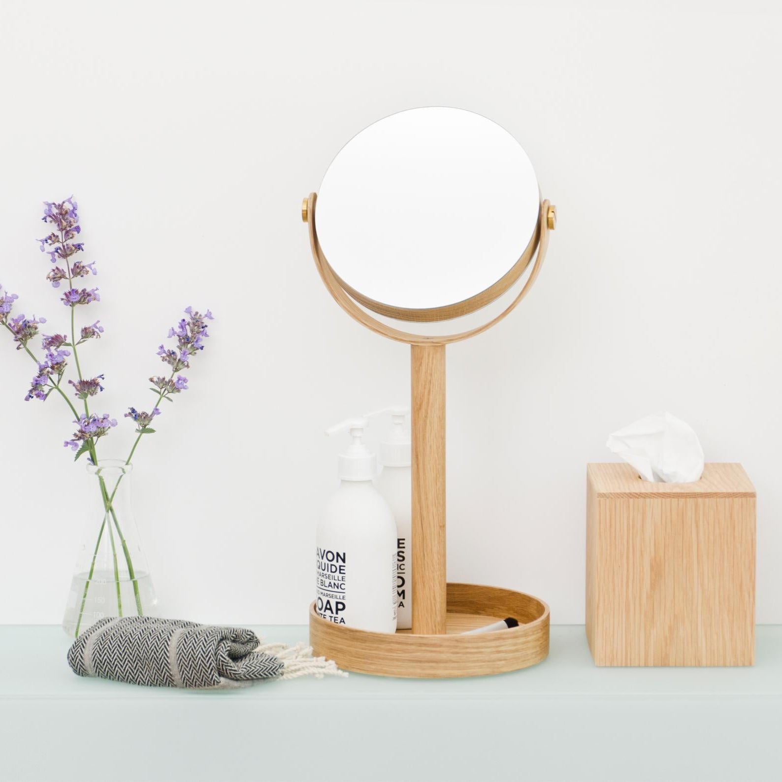 Wireworks Tissue Box Cover Mezza Oak - Hot Tub Shop