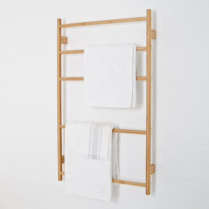 Wireworks Towel Rail Wallbar Bamboo