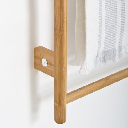 Wireworks Towel Rail Wallbar Bamboo